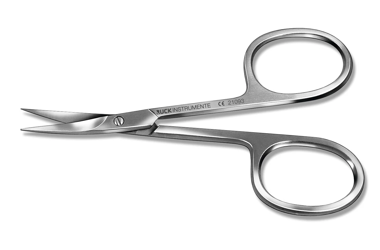 KÖRÖMBŐRVÁGÓ OLLÓ - HAJLÍTOTT - 9 CM