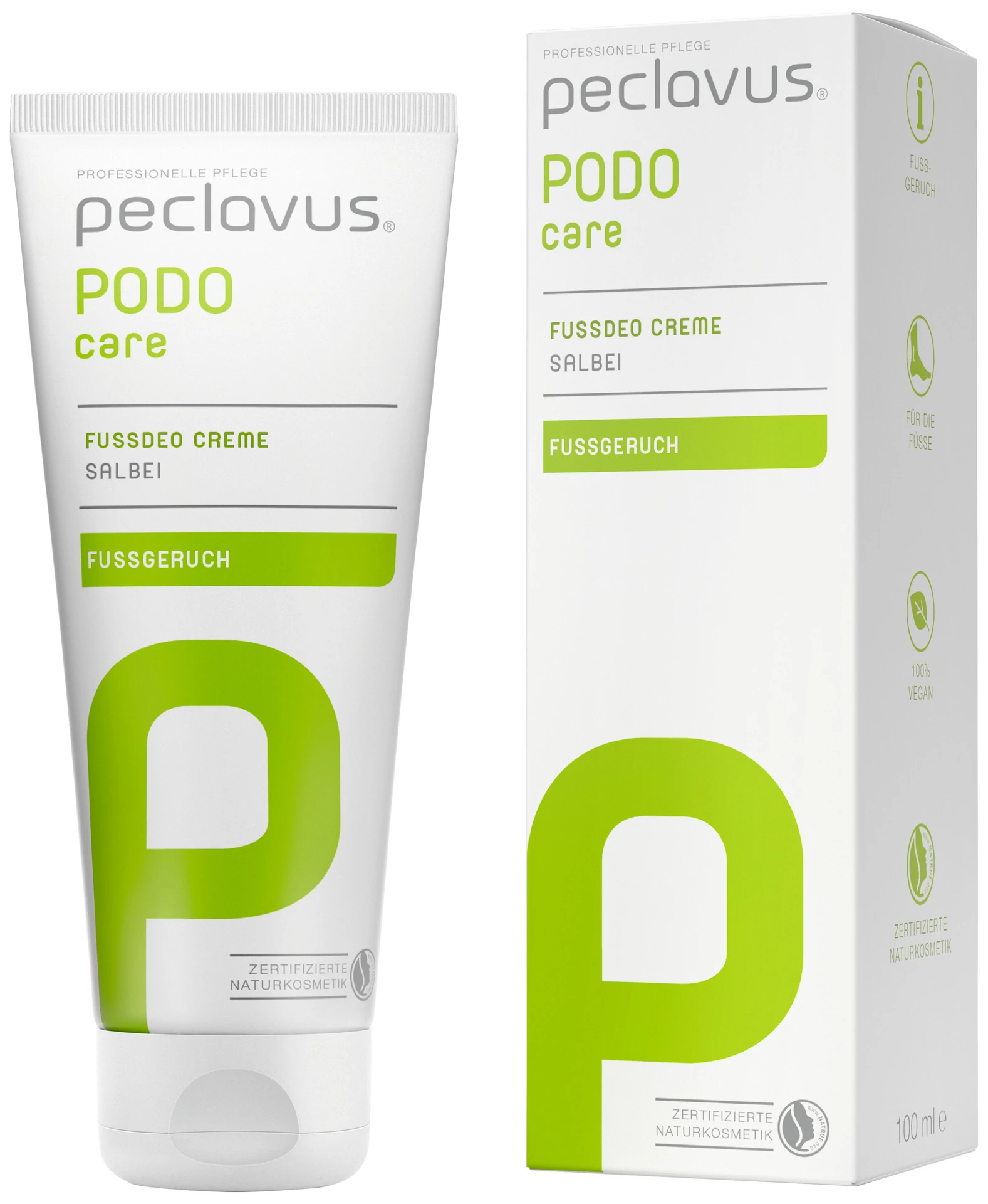 Dezodoráló lábkrém 100 ml - IZZADÁS, LÁBSZAG ELLEN - peclavus® PODOcare