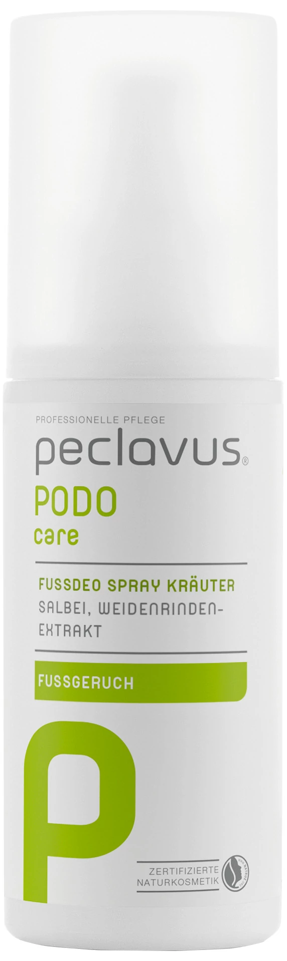 GYÓGYNÖVÉNYES DEZODORÁLÓ LÁBSPRAY 150 ml -  LÁBIZZADÁS, LÁBSZAG ELLEN -  peclavus® PODOcare