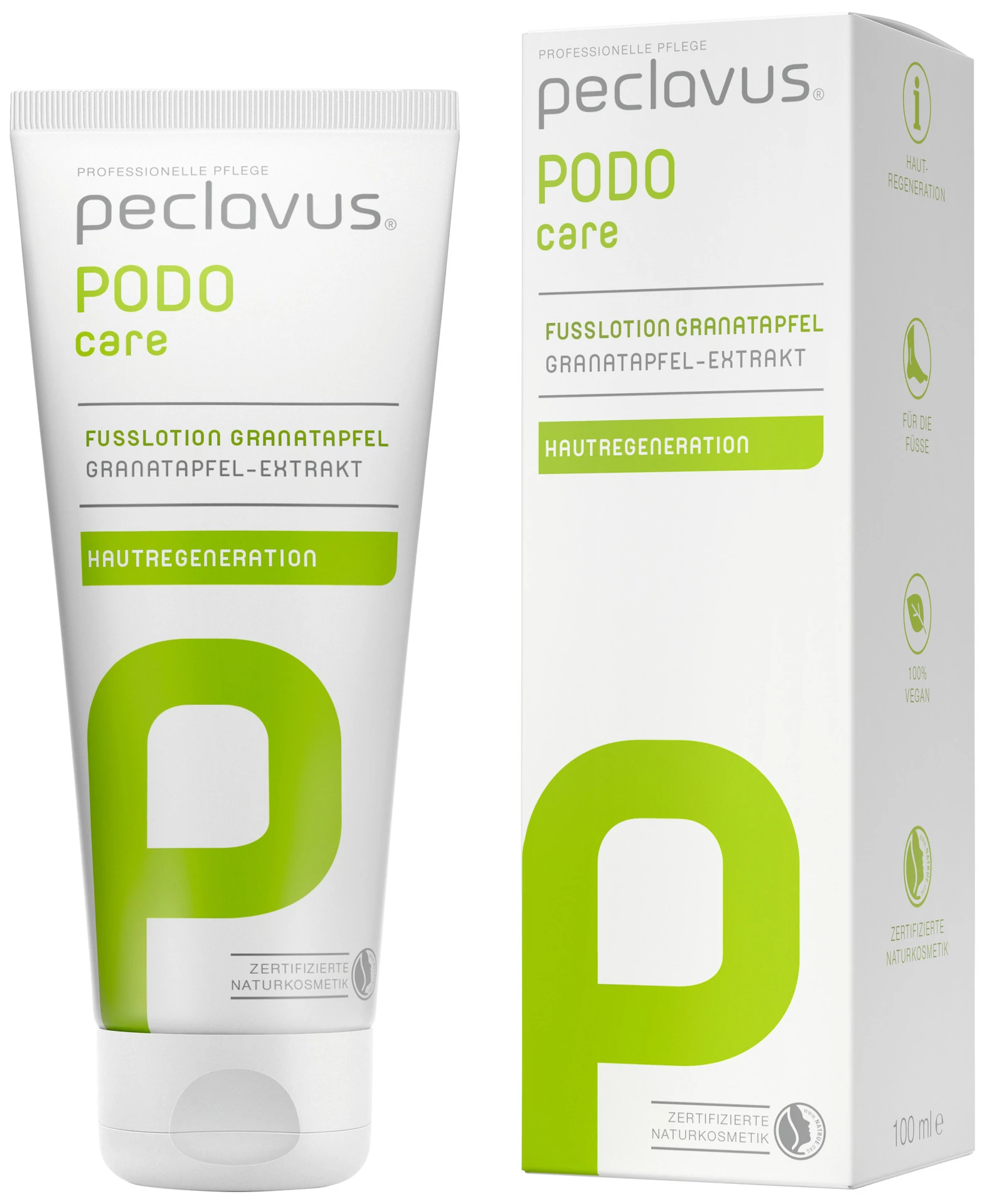 Gránátalmás lotion lábra 100 ml -  BŐRREGENERÁLÁS - peclavus® PODOcare 