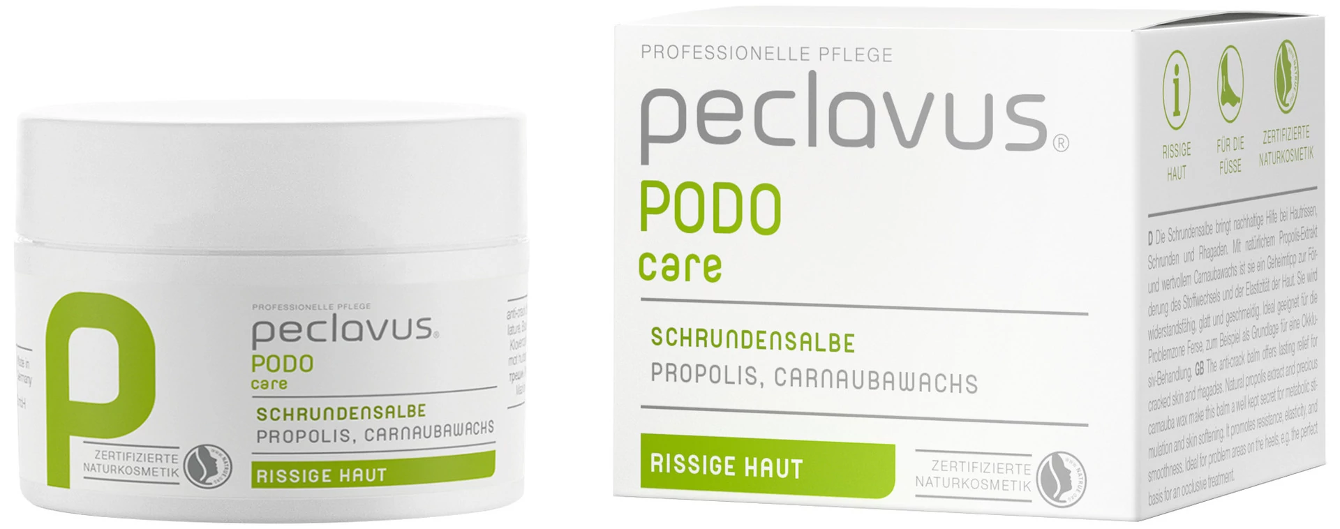 KENŐCS SAROKBEREPEDÉSRE  50 ml - ÉRDES, SZÁRAZ BŐRRE - peclavus® PODOcare 